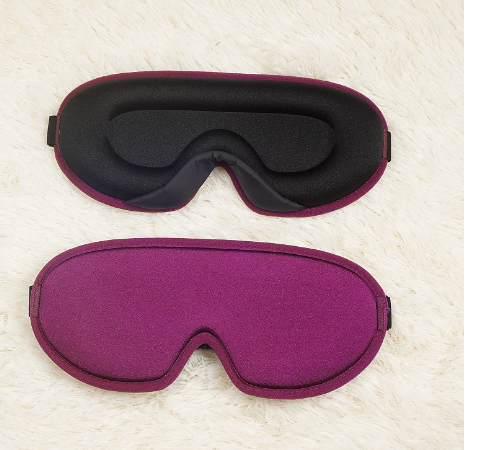PELMORI 3D Blackout Sleep Mask with contoured eye-cup design — view 7