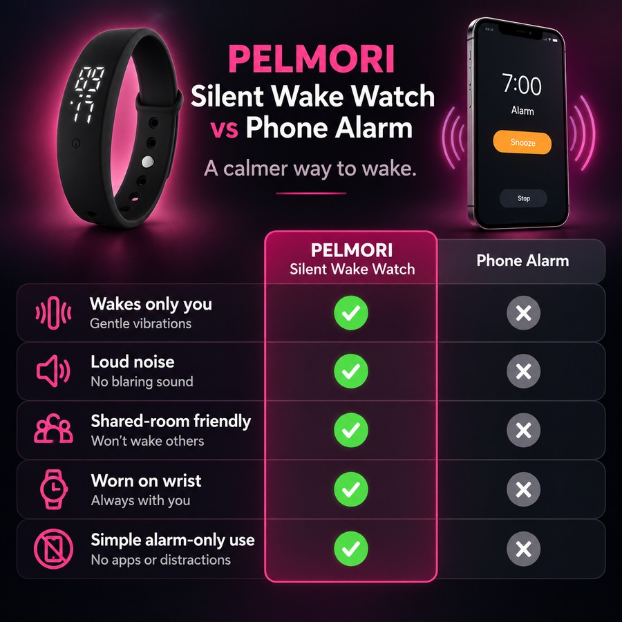 PELMORI Silent Wake Watch