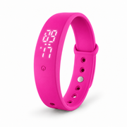 Pink PELMORI Silent Wake Watch with vibration alarm