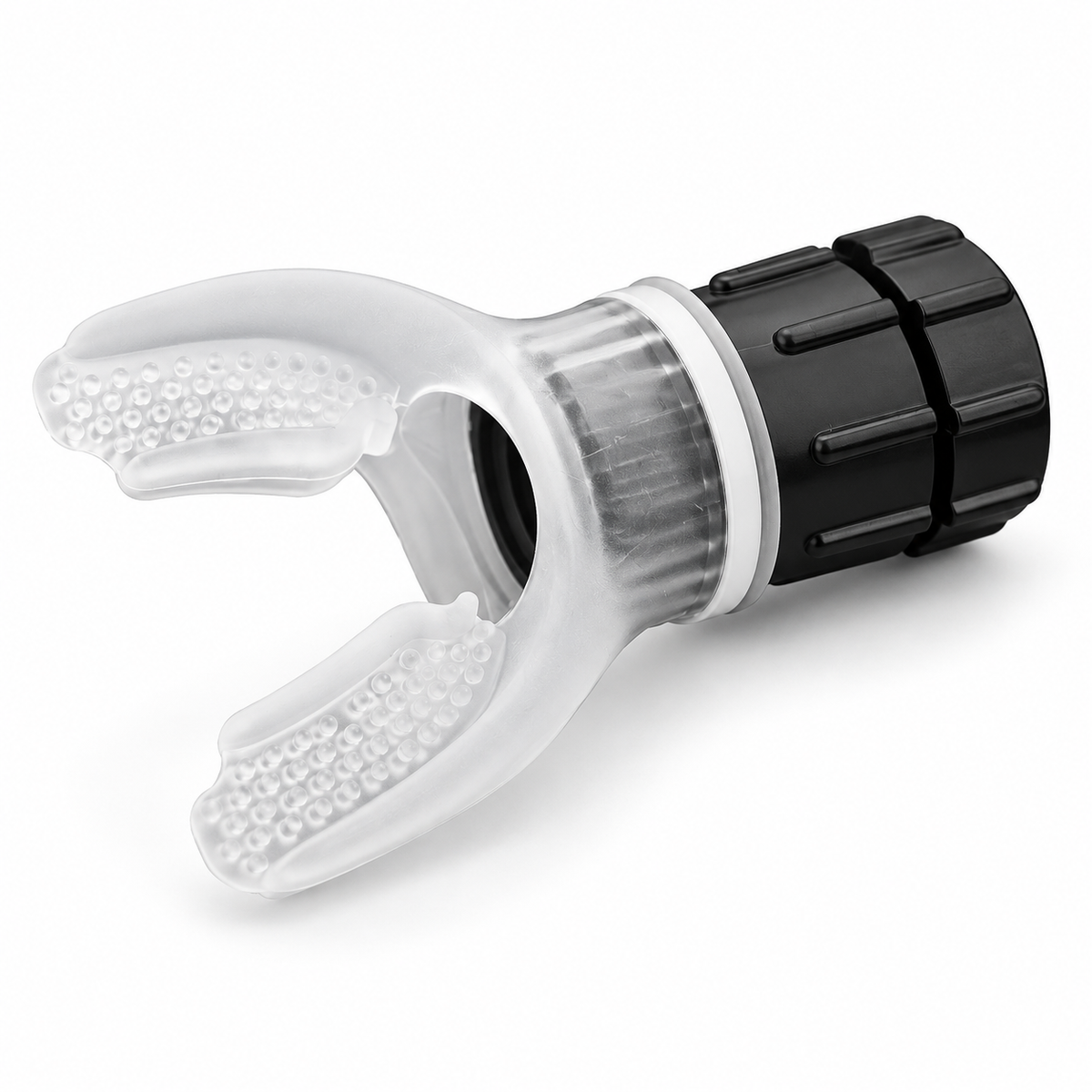White PELMORI adjustable-resistance breathing trainer for controlled breathing exercises